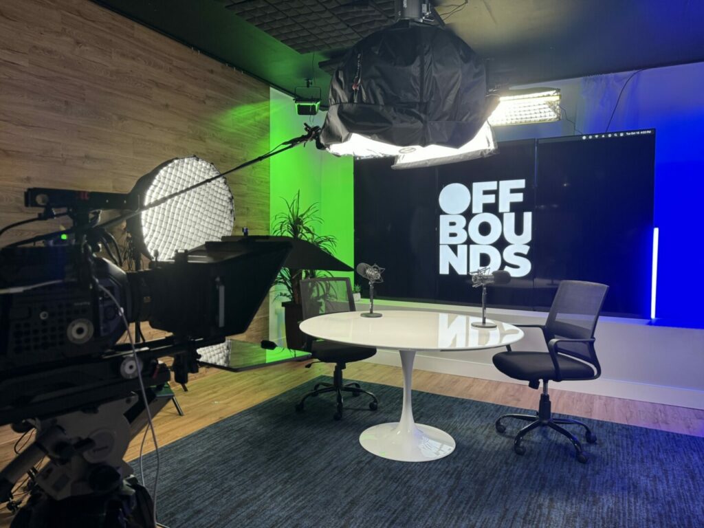 offbounds podcast studio set up