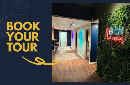 book lobi space tour